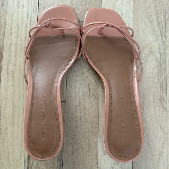 Who What Wear Women's Pink Strappy Sandals - Picture 2 of 5